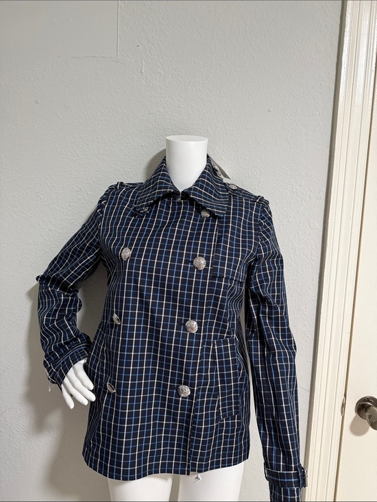 Ralph Lauren Jackets & Blazers - RALPH LAUREN Women's Navy Plaid Double-Breasted Jacket size 0